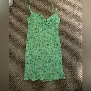 Green floral Zara dress
